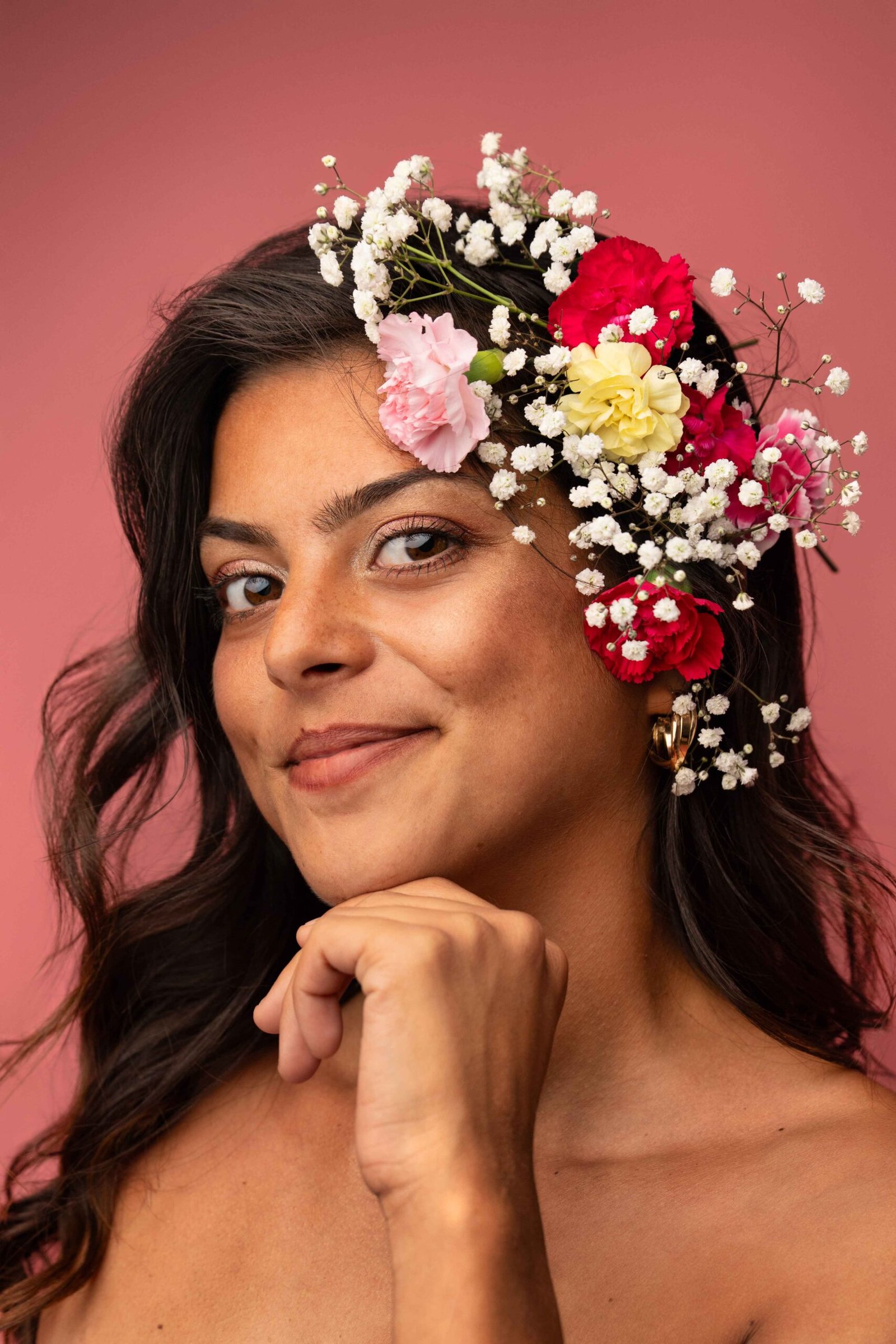 femme fleur